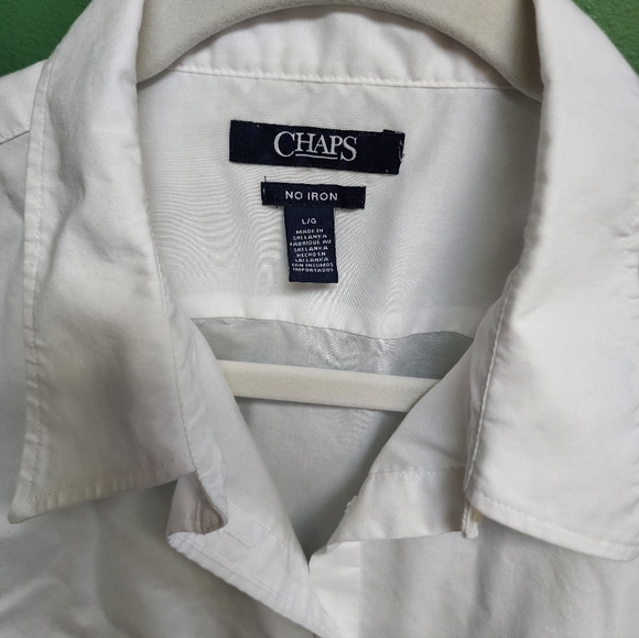 chaps size large classic white button up - Picture 2 of 3
